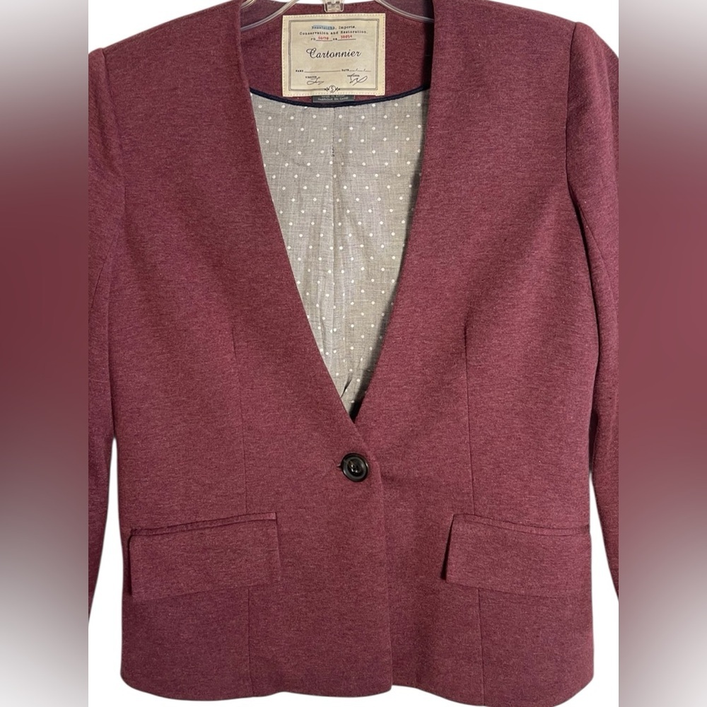 Anthropologie Cartonnier Single Button Blazer Size Small - Picture 7 of 13